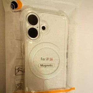 Shanwo Clear Magnetic iPhone Case for iP16